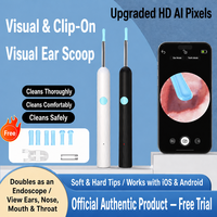 Nettoyeur d'oreilles intelligent visuel 1080P HD, Otoscope Endoscope sans fil pour l'élimination du cérumen, avec caméra et application mobile