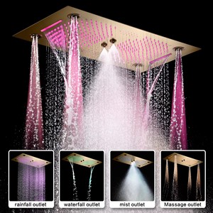 Custom Rain <strong>Shower</strong> <strong>System</strong> 400*700mm 4-Function <strong>Shower</strong> Set Digital <strong>Shower</strong> Set With Music - Product Image 2