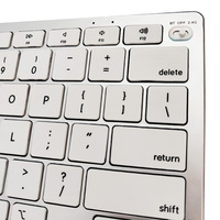 Teclado inalámbrico Bluetooth portátil con diseño personalizado OEM de EE. UU. Para Apple Ipad Android Tablet para oficina para estudio