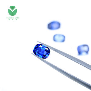 Gema de zafiro azul en forma de cojín para laboratorio, piedra preciosa suelta de 1-5 quilates - Product Image 6