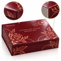 Boîte magnétique personnalisée avec logo imprimé, boîte à lettres d'amour, vente en gros pour la Saint-Valentin, boîtes rigides avec fermeture magnétique, papier couché 157 g/m², gris 2 mm