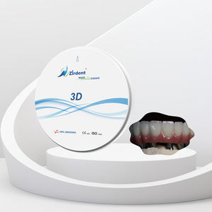 Disques en zircone Zirdent 98 mm approuvés CE |   Translucidité 47%-44% 3D multicouche |   Consommables orthodontiques pour laboratoire dentaire CAD/CAM - Product Image 1
