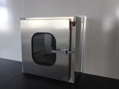 Passbox ISO Standard Mechanical Interlock Stainless Steel Cleanroom Passbox