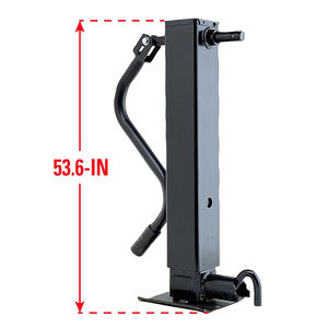 Hochbelastbare 12000 lbs Schwarze Stahl-Vertikalstütze für Wohnwagen Direkt Anzuschweißende Teile für LKW-Anhänger Neu - Product Image 3