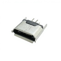PROMO EXCEPTIONNELLE Connecteur Micro USB B femelle 180 degrés 6,9 mm 4 broches de marque JLC en cuivre, courant nominal 1,5 A