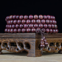 108 perles Mala Long collier de perles mala de méditation yoga collier de perles Mala avec gland en bois de santal collier de perles en vrac