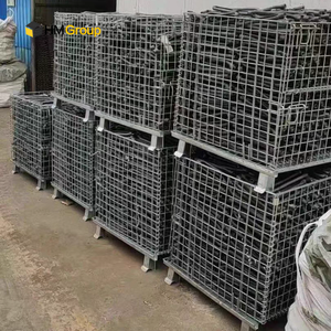 HM cesta de alambre de kim loại thép lưu trữ lưới ráp lồng container - Product Image 5