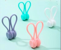 Penjepit Kabel Magnetik Kecil, Pengatur Kabel Silikon Lembut, Harga Murah, Aksesoris Alas Mouse Gaming, Tersedia