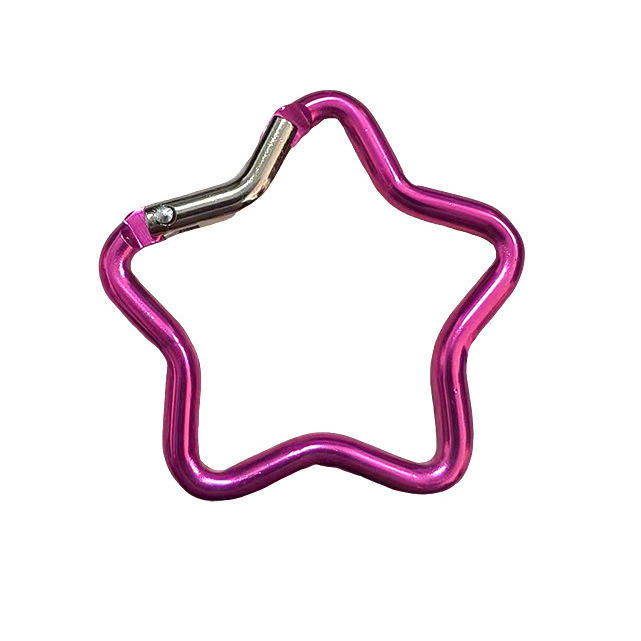 คลิปหนีบรูปดาวสีม่วงพร้อมแกนยางยืด