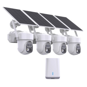 <span class=keywords><strong>Cámaras</strong></span> solares para exteriores <span class=keywords><strong>de</strong></span> doble lente, 4CH/2CH, CCTV inalámbrico, visión nocturna, sistema <span class=keywords><strong>de</strong></span> <span class=keywords><strong>seguridad</strong></span> para el hogar con WIFI, <span class=keywords><strong>kit</strong></span> <span class=keywords><strong>de</strong></span> sistema <span class=keywords><strong>de</strong></span> <span class=keywords><strong>cámaras</strong></span> NVR con base. - Product Image 1