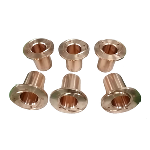 Buje de brida ZCuSn10P1 piezas de trituradora de cono de piedra buje de rodamientos de manguito con brida - Product Image 1