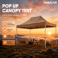 Tente d'événement multi-usages, imperméable, auvent pliable pour l'extérieur, tente commerciale pour fêtes, mariages, salons professionnels, personnalisable