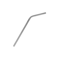 Paille en titane super résistante et ultralégère avec brosse de nettoyage, paille à boire en métal durable et réutilisable