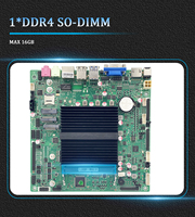 Motherboard Mini ITX Industrial 17x17cm Intel N100 8 USB 6 Port COM VGA LVDS Mendukung Tiga Monitor