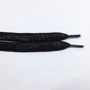 Lacci piatti tubolari all'ingrosso da 8 mm (0,8 cm) in poliestere perlato con glitter per scarpe casual e sneakers - Disponibili subito - Product Image 2