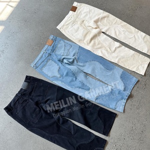 Pantalon en jean personnalisé 2025 – Coupe droite décontractée, design sur mesure, style jogger, coupé-cousu - Product Image 5