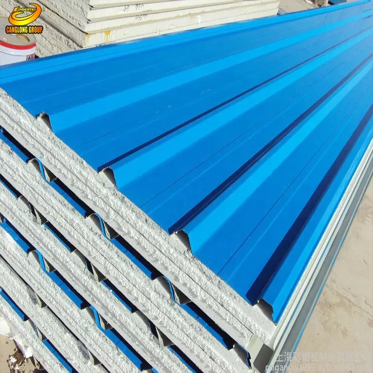 Best price eps roof outside sandwich panel