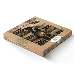 Custom logo printing paper cardboard indian herb spice shipping packaging box
