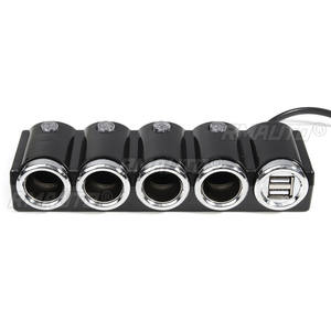 Adaptateur de chargeur allume-cigare de voiture 120W 12V USB 4 voies - Product Image 3