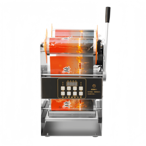 Sigillatrice Manuale a Pressione Ts 2014 per Contenitori Alimentari Commerciali, Macchina Sigillatrice a Rotolo per Imballaggio di Cibo Cotto e Fast Food - Product Image 2