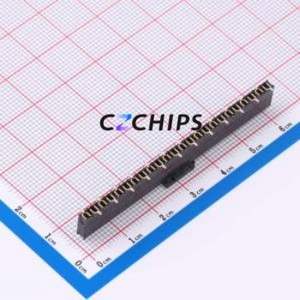 SSM-124-L-SV-P Pin Socket SMD,P=2.54mm Connector 2.54mm Vertical Mount Single Row 24P - Product Image 2