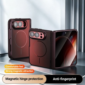เคสโทรศัพท์มือถือแบบแม่เหล็ก Fashion AG Matte Back Panel สำหรับ iPhone Duo พร้อมฟิล์มกันรอยหน้าจอ ป้องกันการกระแทก ฝาหลังแข็ง - Product Image 3