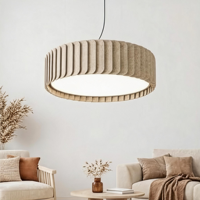 Luminaire suspendu LED acoustique à économie d'énergie avec panneau PET pour bureau, salle de réunion, design d'éclairage architectural