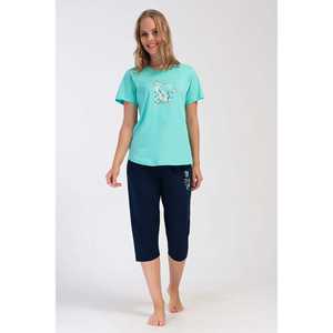 Combinaison de nuit ovale à manches courtes et col rond pour femme, taille XXL - Product Image 4