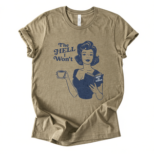 T-shirt retrò femminista da donna a maniche corte, girocollo, 100% cotone, stampa vintage, maglietta con messaggio attivista, per tutte le stagioni - Product Image 1