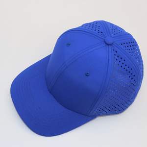 Gorras Snapback de 6 Paneles con Visera Plana, Logotipo Personalizado, Perforaciones Cortadas con Láser, Color Sólido, para Negocios y Actividades al Aire Libre, 100% Poliéster - Product Image 3