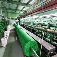 Op maat gemaakte 30% 50% 70% 80% schaduwnet van groene HDPE gebreide stof voor bescherming van groenten tegen de zon, hoge kwaliteit, duurzaam