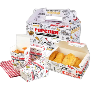 Einweg-verpackungsbox mit kundenspezifischem logo für gefrorenes huhn fastfood takeaway <span class=keywords><strong>burger</strong></span>-<span class=keywords><strong>box</strong></span> lebensmittelverpackungsbehälter zum mitnehmen - Product Image 4