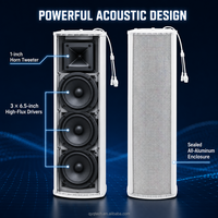 Altavoz de Columna para Red IP de 60W, Admite Transmisión Programada, Transmisión en Tiempo Real y por Zonas, Interconexión con Alarma contra Incendios, TCP, SIP, UDP