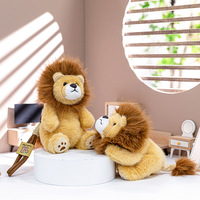 Dessin animé Animal Lion en peluche poche jouet sac à dos suspendu pendentif poupée avec fonction de soulagement du Stress cadeau d'anniversaire