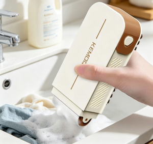 Brosse de nettoyage portable Jukaiwtec pour extérieur, brosse en PP avec manche en plastique antidérapant, séchage et rangement, multifonctionnelle pour le <span class=keywords><strong>savon</strong></span>/le lavage du linge - Product Image 5