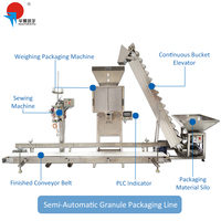 Machine à coudre semi-automatique de remplissage de doseur de grains de sac de 25kg/50kg pour l'emballage de riz alimentaire sachets en papier plastique Film de verre