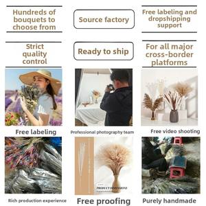 Oye Bouquets d'herbe de pampa éternelle personnalisables Arrangements floraux secs naturels de qualité supérieure avec touche naturelle - Product Image 4