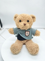 Ours en peluche court en coton PP, jouet compagnon pour enfants, avec manteau fourré, idéal comme cadeau