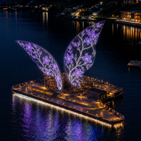 Écrans LED flexibles RGB étanches pour extérieur XQD P31.25 WS2811 50x100 mailles IP65 Affichages de pixels Centres commerciaux Magasins de détail