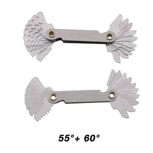 Chất Lượng Cao Đo Carbon Thép Máy Tiện Kết Hợp Công Cụ 55/60 Độ Inch Metric Chủ Đề Cắm Đo Bánh Răng Răng Pitch Đồng Hồ Đo - Product Image 6