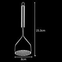Aardappelen Crusher Rvs Geperste Aardappel Stamper Puree Puree Sap Maker Aardappel Pusher Gladde Gepureerde Fruit Gereedschap Keuken