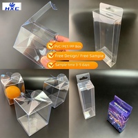 MOQ 1000pcs Transparent Recycled PET PVC Plastic Packaging Box for Consumer Electronics Gift Box