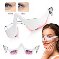 Lunettes de massage oculaire 3D portables à micro-courant, pour éliminer les poches sous les yeux et les cernes, appareil de beauté rechargeable