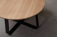 Table basse en bois massif en chêne pour salon, pubs, bars et bureaux