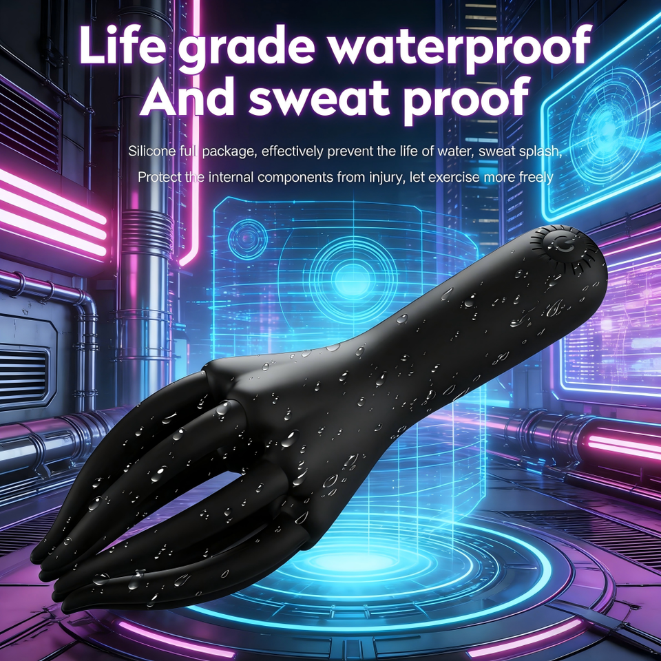 10 Frequency Vibration Octopus Shaped Penis Glans Trainer Waterproof 