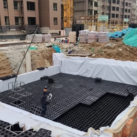 Système de modules de bassins d'infiltration des eaux pluviales pour la construction sous les allées, les routes, les zones piétonnes et les parkings