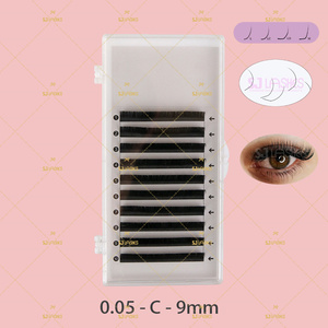 Extensions de <span class=keywords><strong>cils</strong></span> de cheveux synthétiques en cachemire de vison russe fabriqués à la main faux <span class=keywords><strong>cils</strong></span> dans le modèle Easy Wimpern 1 Zu 1 0.25 - Product Image 5