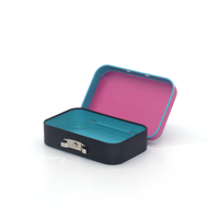 Boîte en métal à charnière résistante aux enfants, personnalisée, avec fermeture en acier inoxydable pour l'emballage de tabac et d'herbes, étui CR durable