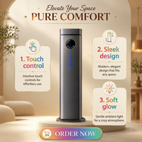 Diffuseur d'huiles essentielles AeroScent, diffuseur d'arômes intelligent sans eau, design en métal texturé, diffuseur d'arômes pour l'air ambiant
