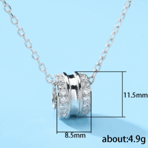 Collana Sottile da Donna con Ciondolo, Catena alla Moda per Clavicola, Gioielli per Maglione - Product Image 3